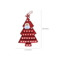 2024 Upgraded Version Christmas Tree Countdown Calendar Snowflake Santa Claus Calendar Three