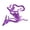Purple, variant on 3D Printed Articulated Skeleton Dragon , Flexible Bone Model, Gothic Desk Decor, Stress Relief Collectible Gift