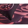 thumbnail image 4 of Ambesonne Live Laugh Love Quilted Bedspread Set 3 Pcs, Vibrant Circle, King Size, Coral Plum White, 4 of 5