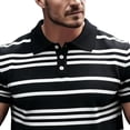 thumbnail image 4 of VgaVtl Big and Tall Mens Polo Shirt Summer Short Sleeve Collared Knit Clothes for Men Shirts Striped Vacation Casual, 4 of 4