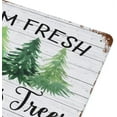thumbnail image 2 of 5.5x8 Inch Farm Fresh Christmas Trees Sign,Market Retro Vintage Metal Sign Country Home Wall Decor For Farmhouse Office Cafe Coffee Bar Pub Kitchen Bathroom Garden Yard Funny Wall Art Decor, 2 of 3