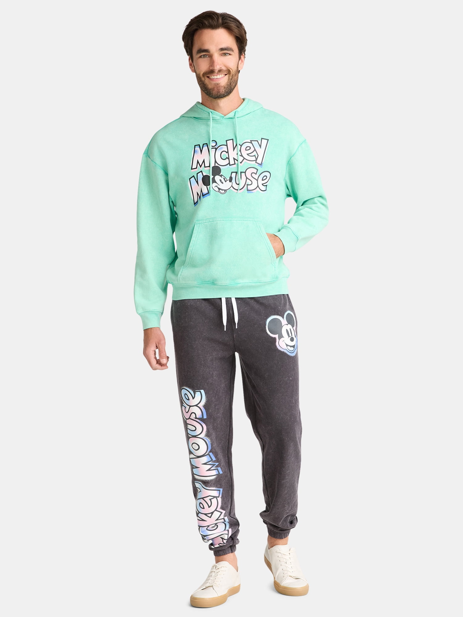 Mickey Mouse Men's and Big Men's Logo Graphic Hoodie Sweatshirt, Sizes S-3XL