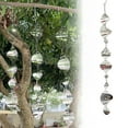 thumbnail image 2 of BKER Stainless Steel Wind Chime Hanging Ornament Circular Heart Shaped Spiral Design For Bird Deterrence, 2 of 5