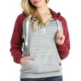 thumbnail image 5 of Doublju Women's Casual Long Sleeve Zipper Color Pullover Hoodie With Pocket, 5 of 5