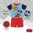 thumbnail image 4 of Conjunto de pijama Disney para niños pequeños, 3 piezas, holgado, Mickey 3, 12 m, 4 of 6