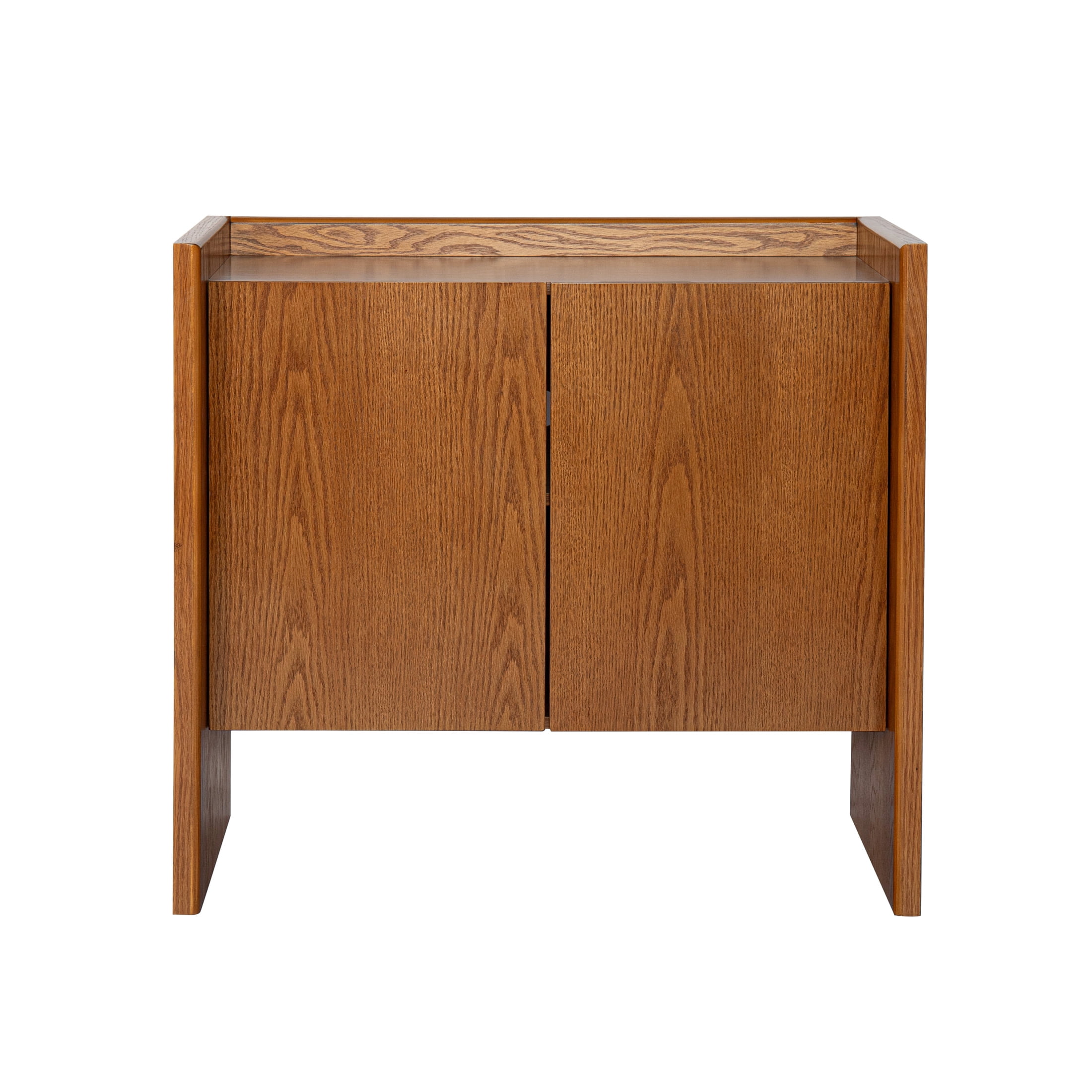 Noble House Sideboard Buffet Cabinet with Adjustable Shelves, Rustic Style for Entryway, Living Room, Kitchen, Walnut