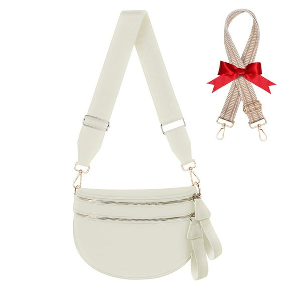 Bandolera X-KIDS de nailon a cuadros para mujer con correa adicional