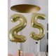 thumbnail image 5 of Globo número 5 color dorado champán de 40 pulgadas Upgesy, 5 of 6