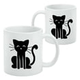thumbnail image 2 of Cat Stick Figure Family Pet White Mug, 2 of 4