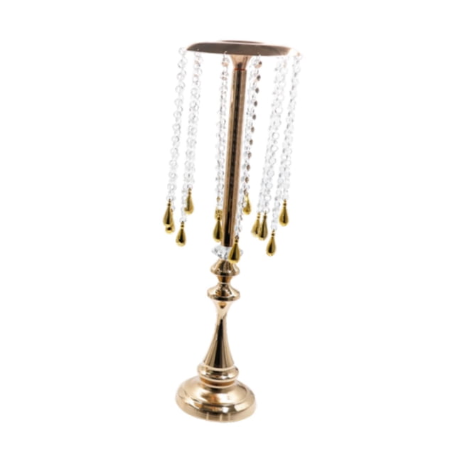 Centro de mesa con porta flores para arreglos de bodas, suministros para fiestas, accesorios de boda de color dorado para hotel, sala de estar, hogar Grande