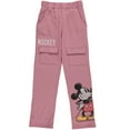 thumbnail image 3 of Boys Mickey Mouse Adaptive T-Shirt & Cargo Sweatpants Set, Classic Mickey Mouse Clothing Little and Big Boys Sizes, Dusty Red, Medium, 3 of 8