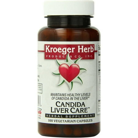 Kroeger Herb Candida Liver Care Vegetarian Capsules, 100 CT