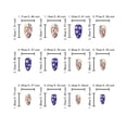 thumbnail image 3 of DHARMONAL Almond Nail Piece Pure Desire Independence Day Frosted Lines Blue And Red False Nail Tips Color Chart False Nails Designed Gel Tips Stuff to Do Acrylic Nails Nail Tips Coffin Shape Medium, 3 of 6