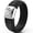 Black & Silver, variant on Silicone Wedding Rings for Women by Rinfit - Metal Infinity - Black with Silver Icon - Designed Silicon Rubber Wedding Bands. Comfortable & Durable Wedding Band Replacement - Size 7