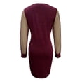 thumbnail image 4 of DHFJKG Women Glitter Sexy Dress Party Club Mesh Sheer Long Sleeve Slim Fit Mini Dress Square Neck Bodycon Night Out Stylish Dresses, 4 of 4