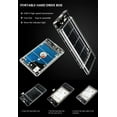 thumbnail image 3 of Caja externa para disco duro USB 3.0 transparente, compatible con SSD/HDD SATA de 2.5 pulgadas, velocidad de transferencia rápida de 5 Gbps, diseño portátil y protección avanzada para datos., 3 of 6