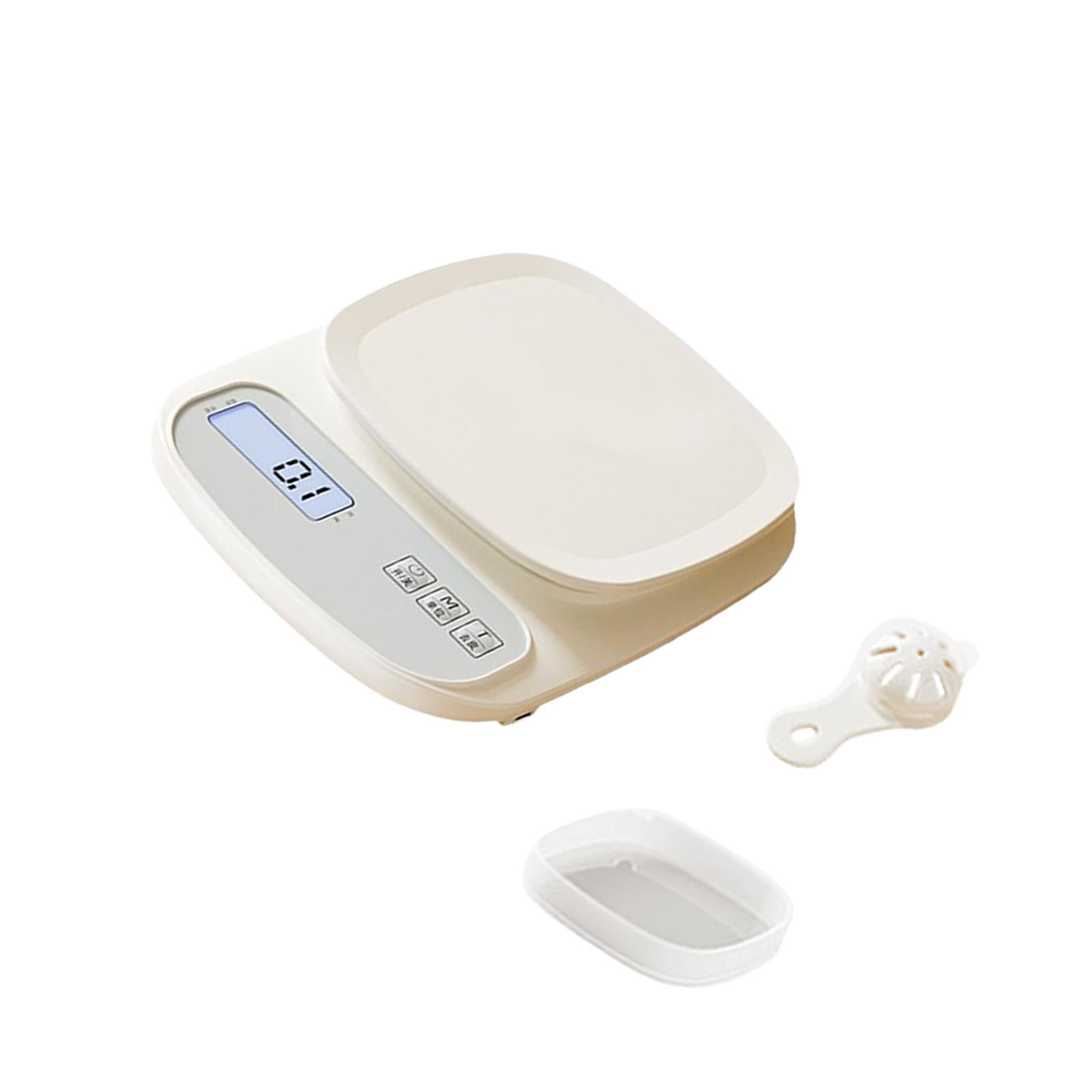 Baoblaze Food Kitchen Scale,Digital Scale Pocket Small Plate,Food Meat Scale,Food Coffee Scale for Food,ing,Cooking,Meal Prep 5KG