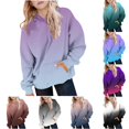 thumbnail image 2 of LRen Halloween Gifts Hoodies for Girls Cute Oversized Gradient Pullover Hooded Sweatshirts Long Sleeve Preppy Trendy Fall Winter Clothes Size 5-16 Years, 2 of 6