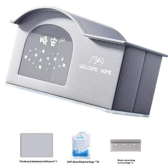 2. Portable AC-Cooled Pet House, Thermal Insulated Shelter for Dogs Outdoor Indoor