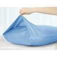 thumbnail image 2 of HOMTEC 100% Cotton Body Pillowcase, Body Pillow Cover with Envelope Closure, Hypoallergenic Soft Long Pillow Case, 20" x 54", Placid Blue, 2 of 8