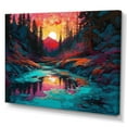 thumbnail image 2 of Designart "Vivid Mountian Landscape" Landscape Forest Wall Art For Kitchen, 2 of 5