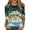 Sky Blue, variant on Ladies Tops And Blouses New Years Outfits Women Casual 3/4 Sleeve Round Neck 2025 New Year Printed Graphic Plus Size Tops Women'S Clothing