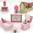 thumbnail image 2 of BESTSKY Wooden Kitchen Accessories Child-Safe Design Pretend Play Dollhouse Set Eco-Friendly Product Hot-Selling Playset, 2 of 4