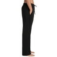 thumbnail image 2 of #followme Super Soft Men's Knit Pajama Pants with Pockets - Mens PJ Bottoms 45904-BLK-S, 2 of 3
