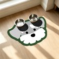 thumbnail image 4 of Dog Head Shaped Pet Feeding Mat 23.6inX15.7in Waterproof Non-Slip Cat Bowl Mat for Small Pets, Gray, 4 of 6