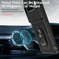 thumbnail image 3 of KOMI for Pixel 8 Pro Case, Google 8 Pro Case with Tempered Glass Screen Protector and Slide Camera Cover, Magnetic Ring Car Mount Holder Kickstand Protective Cases Cover for Google Pixel 8 Pro Black, 3 of 5