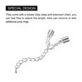thumbnail image 4 of Unique Bargains 10Sets 6mm Leather Cord End Caps with Lobster Clasps & Extender Chain for DIY, Rhodium Tone, 4 of 7