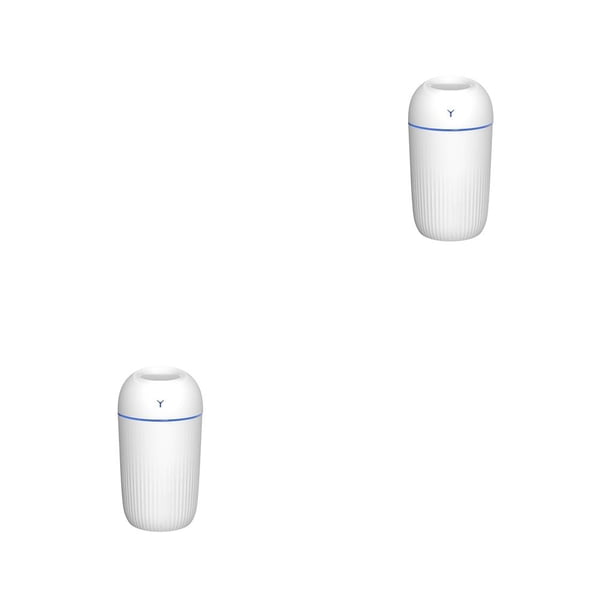 Difusor de aroma Cateissary Ambientador Mini humidificador Botón de control Gran capacidad Accesorios para el hogar Sala de estar Blanco 2piezas
