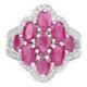 thumbnail image 3 of 4.72 Carat Genuine Ruby and White Zircon .925 Sterling Silver Ring QJ Model, 3 of 3