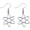 Atom Earring, variant on Microscope Dangle Earrings for Women Unique Silver Plated DNA Double Earrings Scientist Biology Chemistry Teacher Science Nerd Jewelry[s3430]