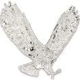 thumbnail image 4 of Sterling Silver Polished Textured Eagle Chain Slide Open back Fits Glamorous Lustrous Beautiful Bring sparkle and sophistication to your day, 4 of 4