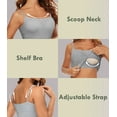 thumbnail image 3 of VASLANDA Tank Tops with Built in Bra for Women Adjustable Spaghetti Strap Cami Sleeveless Summer Tops, 3 of 8