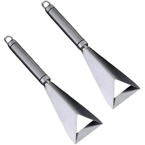 Cuchillo Triangular Para Tallar Frutas, Cuchillo Para Tallar De Acero Inoxidable, Herramienta De Cocina, Diseño Ergonómico Y Fácil De Usar, Adecuado Para El Hogar, Hotel, Restaurante
