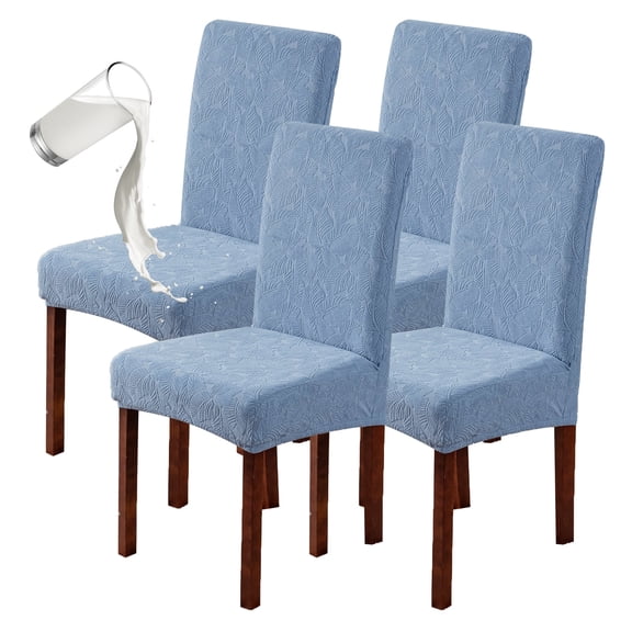 4-Piece Stretch Dining Chair Covers, Washable and Removable Fabric Protective Covers, Suitable for Kitchens, Dining Rooms, Offices,  Party Decorations