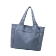thumbnail image 4 of Bolso bolso bolso de viaje bolso de hombro de hombro de trabajo liviano para mujeres bolsas de gimnasia para fitness para las vacaciones de baile de Azul, 4 of 8