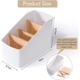 thumbnail image 2 of Caja de almacenamiento de bambú desmontable, caja de almacenamiento de madera para papelería de oficina, caja de almacenamiento-4 compartimentos, 2 of 5
