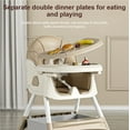 thumbnail image 6 of Star_Byul 6-in-1 Baby High Chair Convertible Baby Dining Chairs & Portable Baby Rocking Chairs with Double-Layer Tray and Toy Rack for 0-36 Months,Grey, 6 of 13
