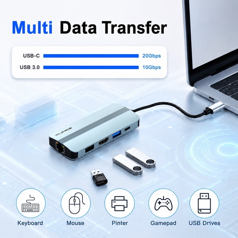 VILINICE 9-in-1 USB-C Docking Station photo 4