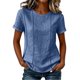 thumbnail image 2 of Neewe Womens Summer Tops 2026 Striped Short Sleeve Fashion T-Shirts Crewneck Casual Loose Basic Tee Blouses, 2 of 8