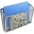 thumbnail image 4 of GoXteam Mesh Bin Office Single Pocket Wall File Holder Hanging Organizer, Silvery, 4 of 6