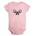 thumbnail image 5 of iDzn Pack of 2, Angel A & Angel B Funny Rompers For Babies, Newborn Baby Unisex Bodysuits, Infant Jumpsuits, Toddler 0-24 Months Kids One-Piece Oufits, 5 of 5