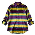 thumbnail image 4 of Womens Shirts Satin Blouses for Women Button Down Shirts Long Sleeve Tops, 4 of 4