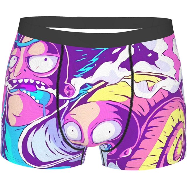 Rick Morty Man's Boxer Briefs Breathable Customization Underpants Sports Quick Dry Knickers for Boy