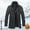 Dark Gray, variant on MHFRRA Mens Coat Winter Male Zipper Woolen Double Neck Mid Length Jacket Warm