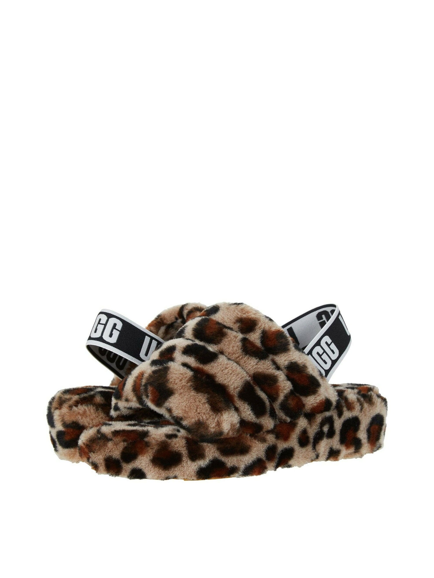 leopard slide slippers