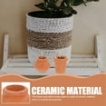 thumbnail image 4 of 4-Pack Ceramic Flower Pots for Plants, Terracotta Gardening , Containers for Indoor and Outdoor Use, 4 of 6